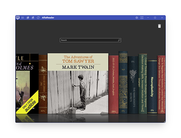 Create a beautiful virtual bookshelf